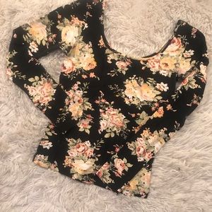 Nordstrom BP long sleeve floral top